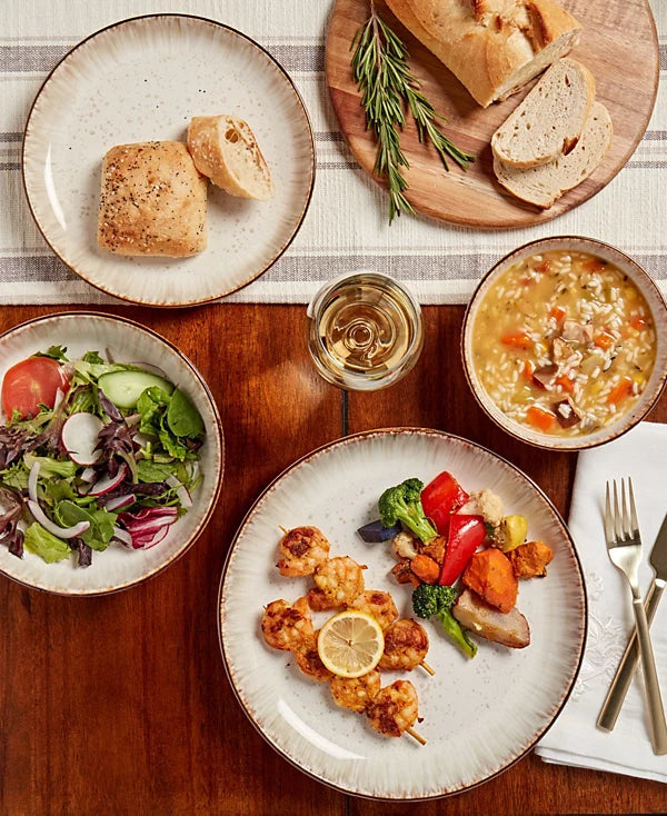 Aparelho de Jantar em Porcelana Contemporâneo Diletto - 16 Peças