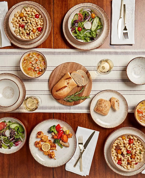 Aparelho de Jantar em Porcelana Contemporâneo Diletto - 16 Peças