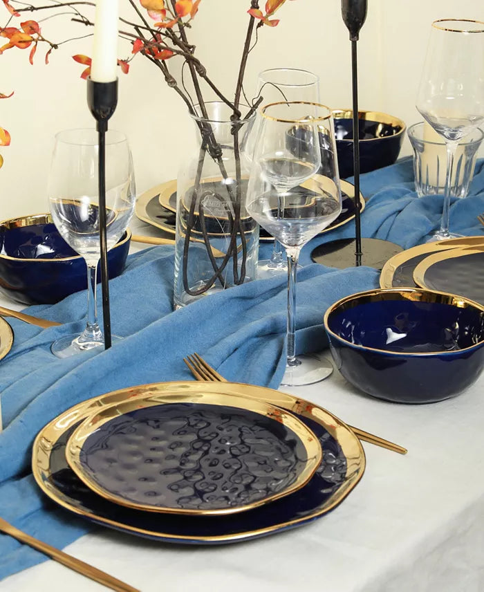 Aparelho de Jantar e Chá em Porcelana Premium Carezza - 16 Peças