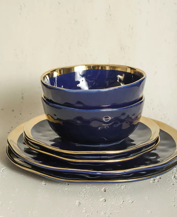Aparelho de Jantar e Chá em Porcelana Premium Carezza - 16 Peças