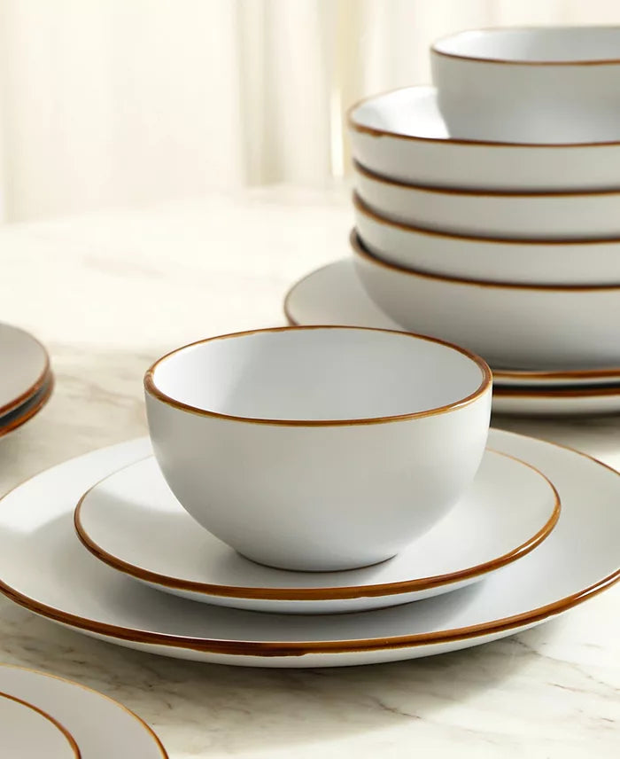 Aparelho de Jantar em Porcelana Lux Incantare - 12 Peças