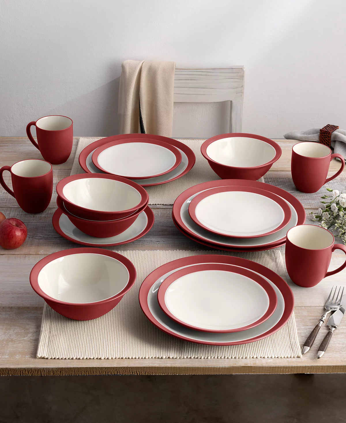 Aparelho de Jantar e Chá em Porcelana Clássico Irnato - 16 Peças