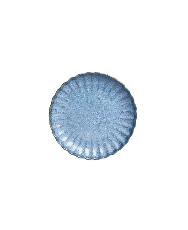 Aparelho de Jantar em Porcelana Estilizado Azul Nami - 12 Peças