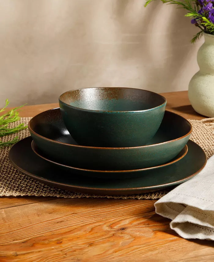 Aparelho de Jantar em Porcelana Minimalista Bruma - 16 Peças