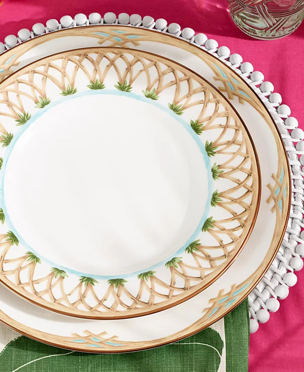 Aparelho de Jantar em Porcelana Decorado Pineapple - 12 Peças