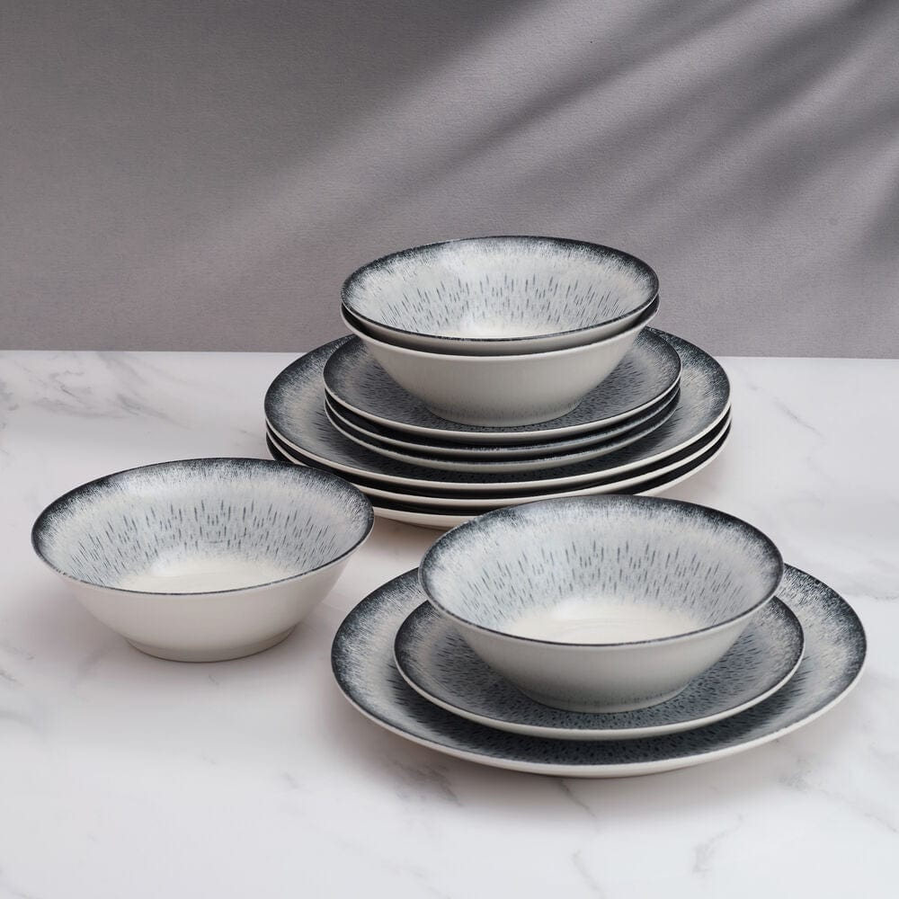 Aparelho de Jantar 15 Peças em Porcelana Moderno – Kurohana