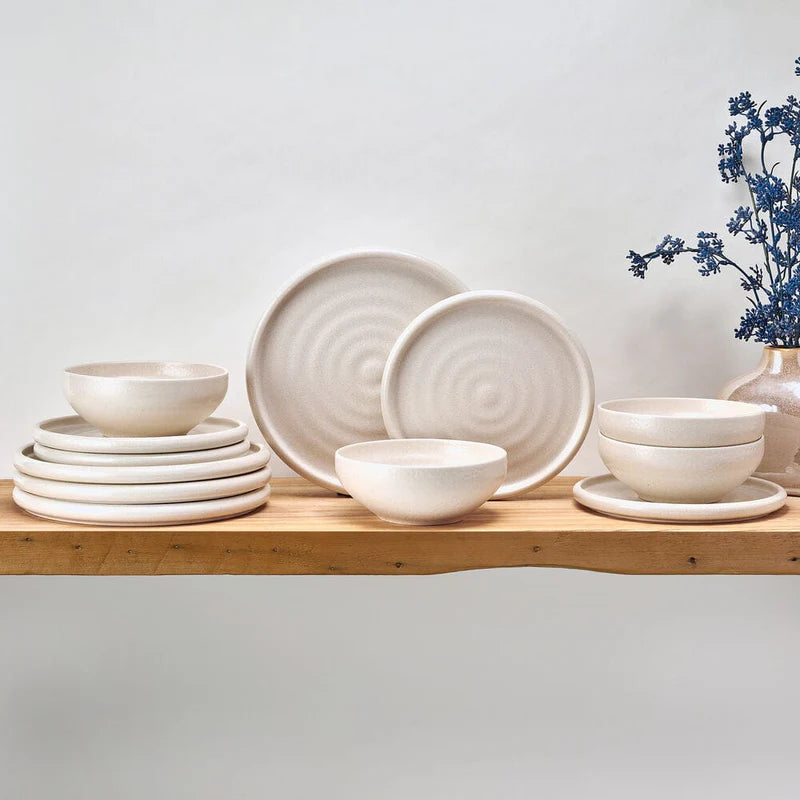 Aparelho de Jantar 15 Peças em Porcelana Minimalista – Shirakumo