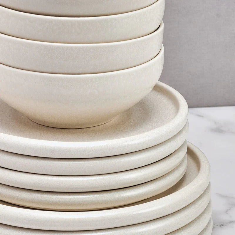 Aparelho de Jantar 15 Peças em Porcelana Minimalista – Shirakumo
