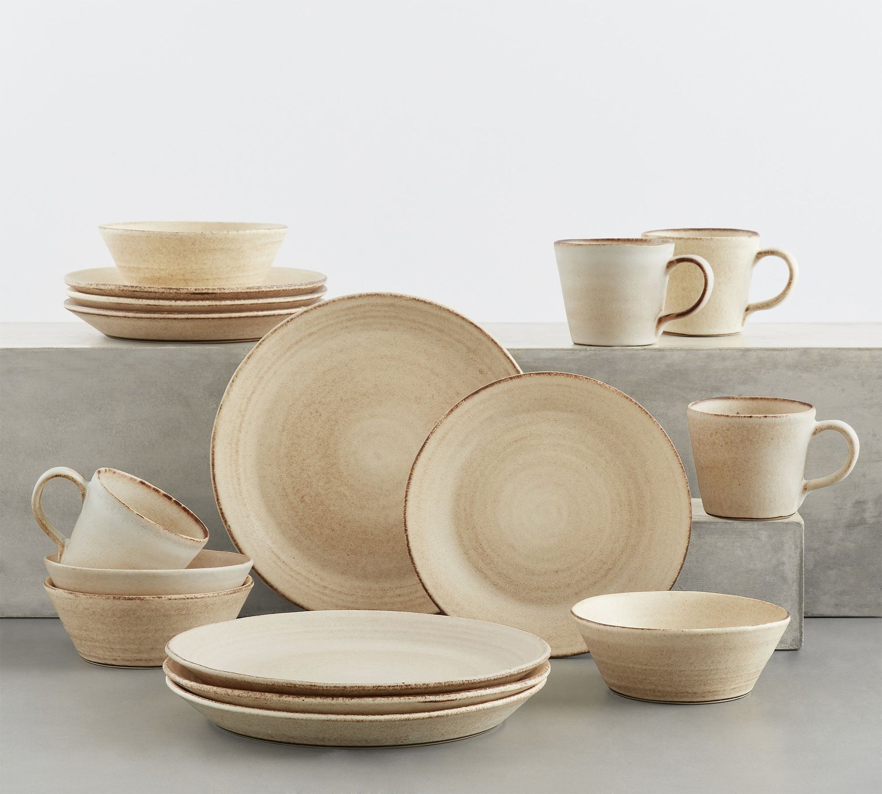 Aparelho de Jantar 25 Peças em Porcelana Minimalista – Hikari