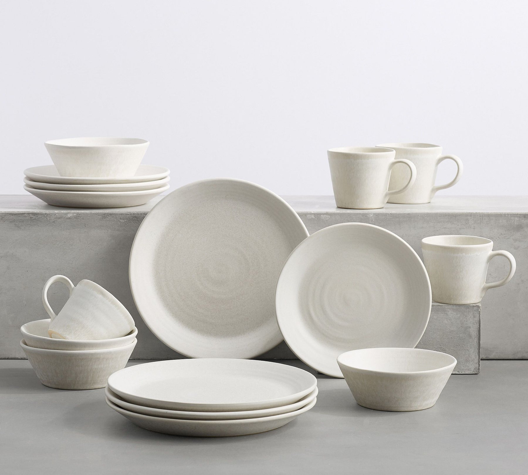 Aparelho de Jantar 25 Peças em Porcelana Minimalista – Hikari