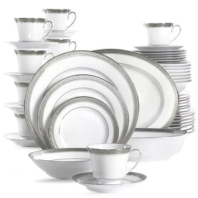 Aparelho de Jantar e Chá em Porcelana Premium Rinascita - 32 Peças