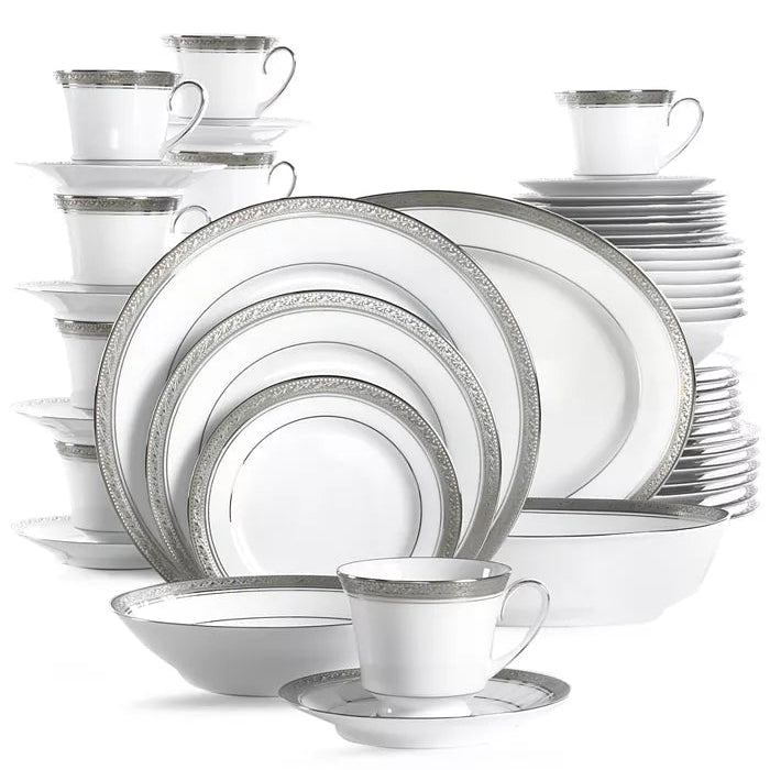 Aparelho de Jantar e Chá em Porcelana Premium Rinascita - 32 Peças