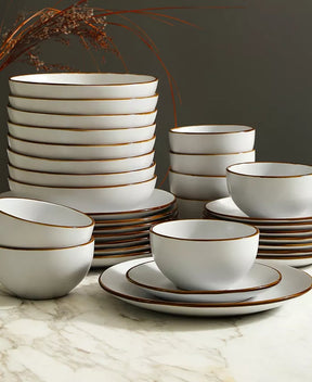 Aparelho de Jantar em Porcelana Lux Incantare - 12 Peças