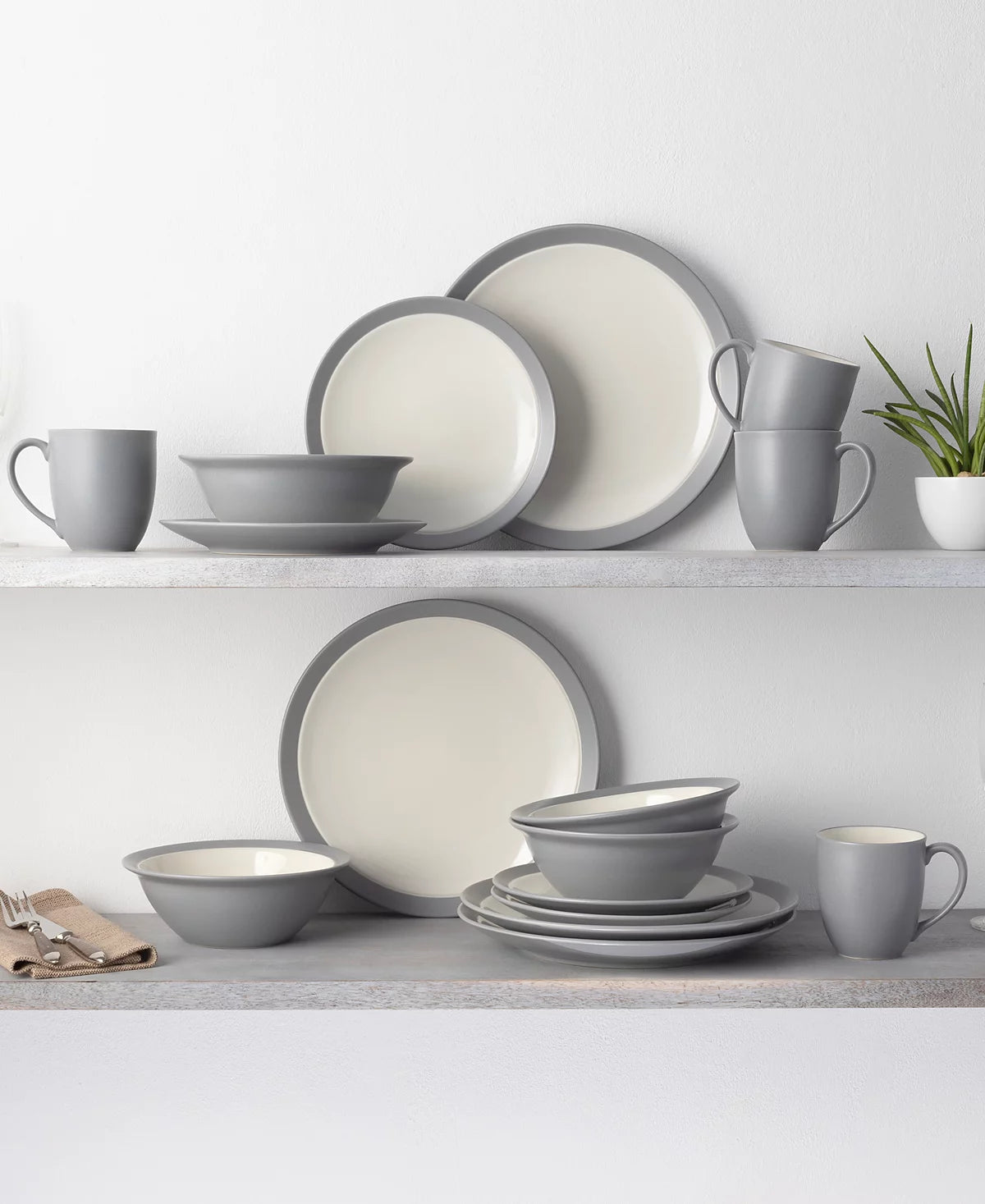 Aparelho de Jantar e Chá em Porcelana Clássico Urnato - 16 Peças
