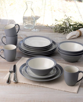 Aparelho de Jantar e Chá em Porcelana Clássico Urnato - 16 Peças