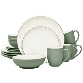 Aparelho de Jantar e Chá em Porcelana Clássico Ornato - 16 Peças