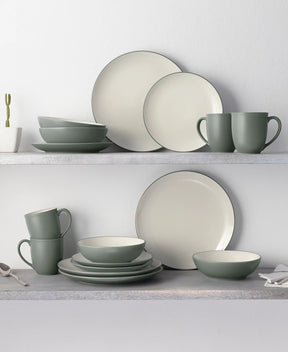 Aparelho de Jantar e Chá em Porcelana Clássico Ornato - 16 Peças