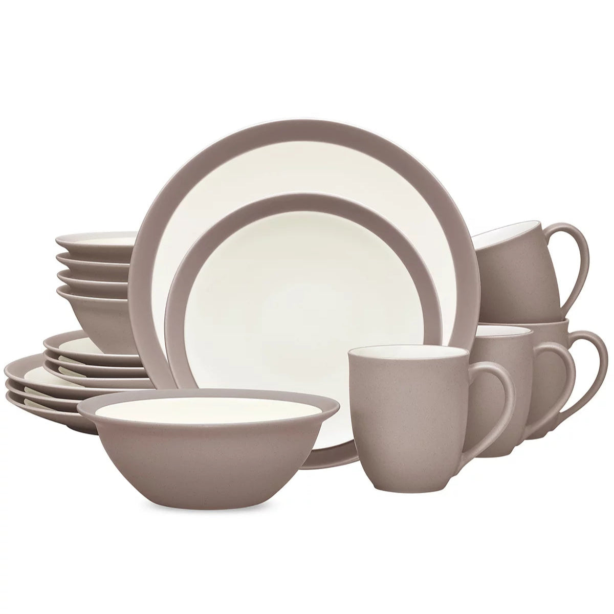 Aparelho de Jantar e Chá em Porcelana Clássico Drnato - 16 Peças