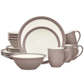 Aparelho de Jantar e Chá em Porcelana Clássico Drnato - 16 Peças