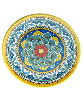Aparelho de Jantar em Porcelana Decorado Mosaico Lunéa - 12 Peças