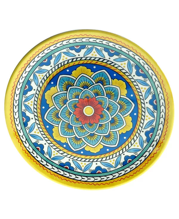 Aparelho de Jantar em Porcelana Decorado Mosaico Lunéa - 12 Peças
