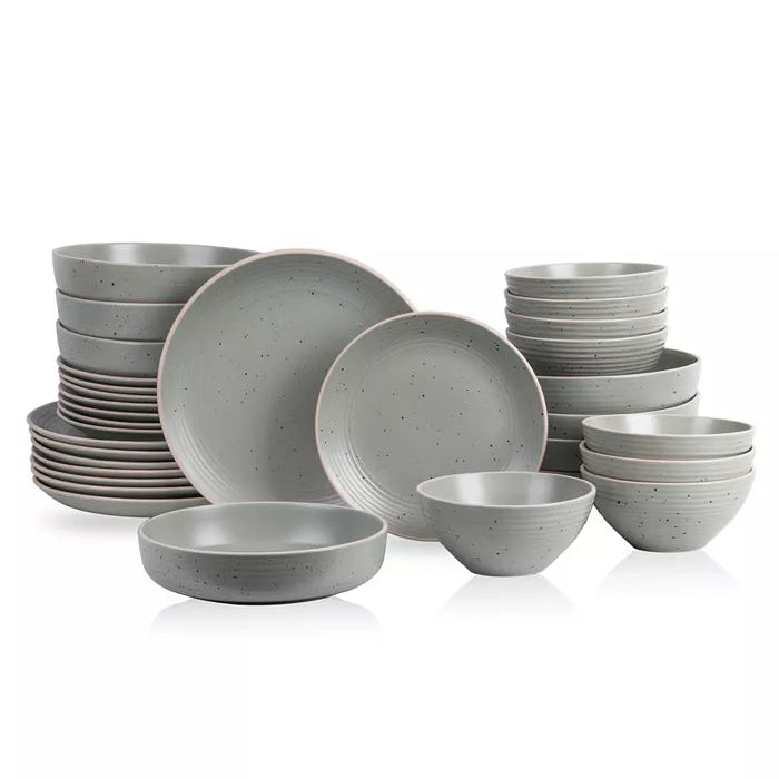 Aparelho de Jantar em Porcelana Minimalista Avorio - 16 Peças