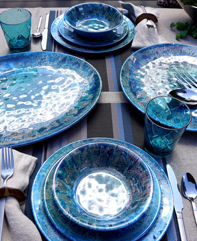 Aparelho de Jantar em Porcelana Contemporâneo Mar de Ostras  - 12 Peças