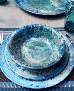 Aparelho de Jantar em Porcelana Contemporâneo Mar de Ostras  - 12 Peças