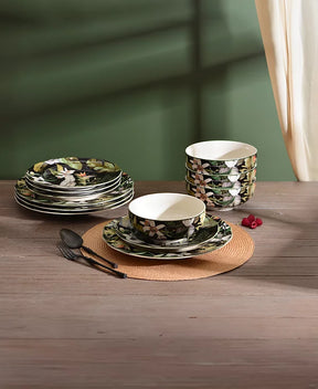 Aparelho de Jantar em Porcelana Artístico Bosco Vivo - 12 Peças