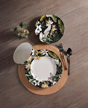 Aparelho de Jantar em Porcelana Artístico Bosco Vivo - 12 Peças