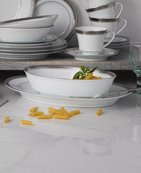 Aparelho de Jantar e Chá em Porcelana Premium Rinascita - 32 Peças