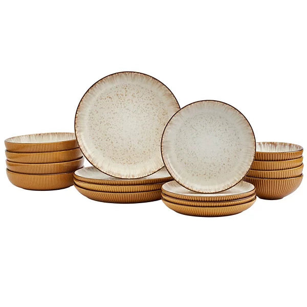 Aparelho de Jantar em Porcelana Contemporâneo Diletto - 16 Peças