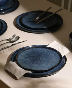 Aparelho de Jantar em Porcelana Minimalista Pietra Viva - 12 Peças