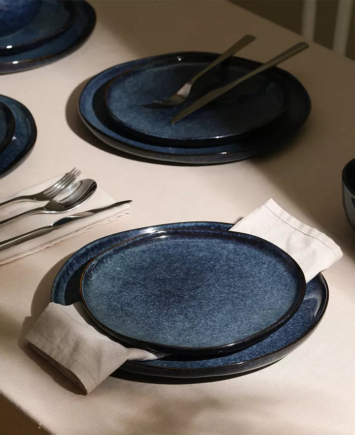 Aparelho de Jantar em Porcelana Minimalista Pietra Viva - 12 Peças