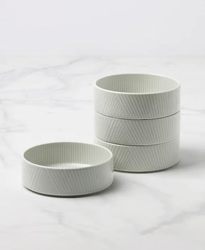 Aparelho de Jantar em Porcelana Minimalista Borda Reta Monteverde - 12 Peças