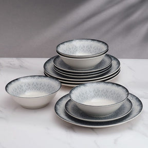 Aparelho de Jantar 15 Peças em Porcelana Moderno – Kurohana