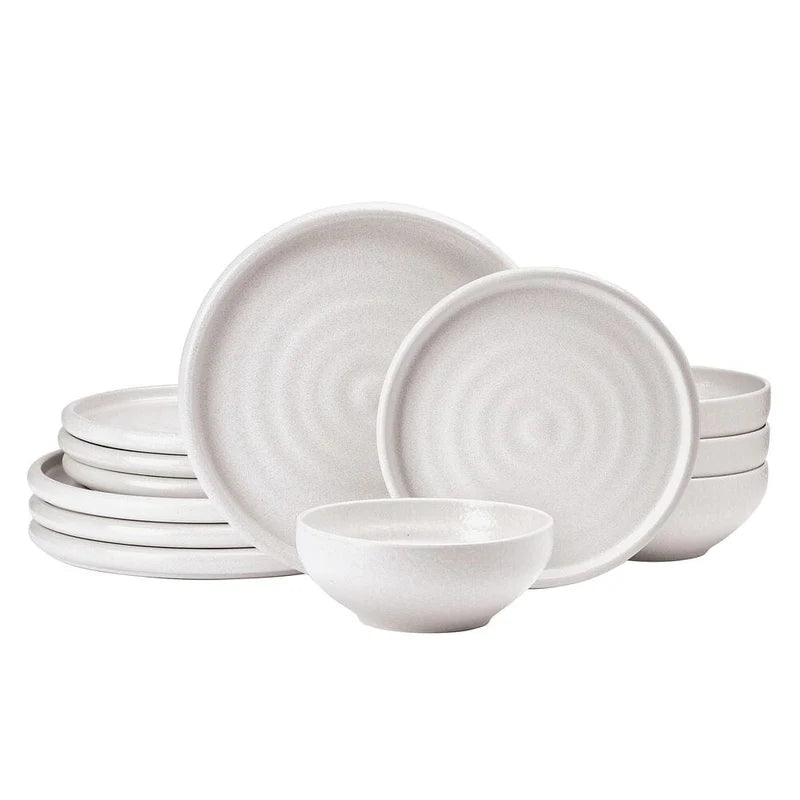 Aparelho de Jantar 15 Peças em Porcelana Minimalista – Shirakumo