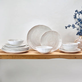 Aparelho de Jantar 15 Peças em Porcelana Minimalista – Shirohana