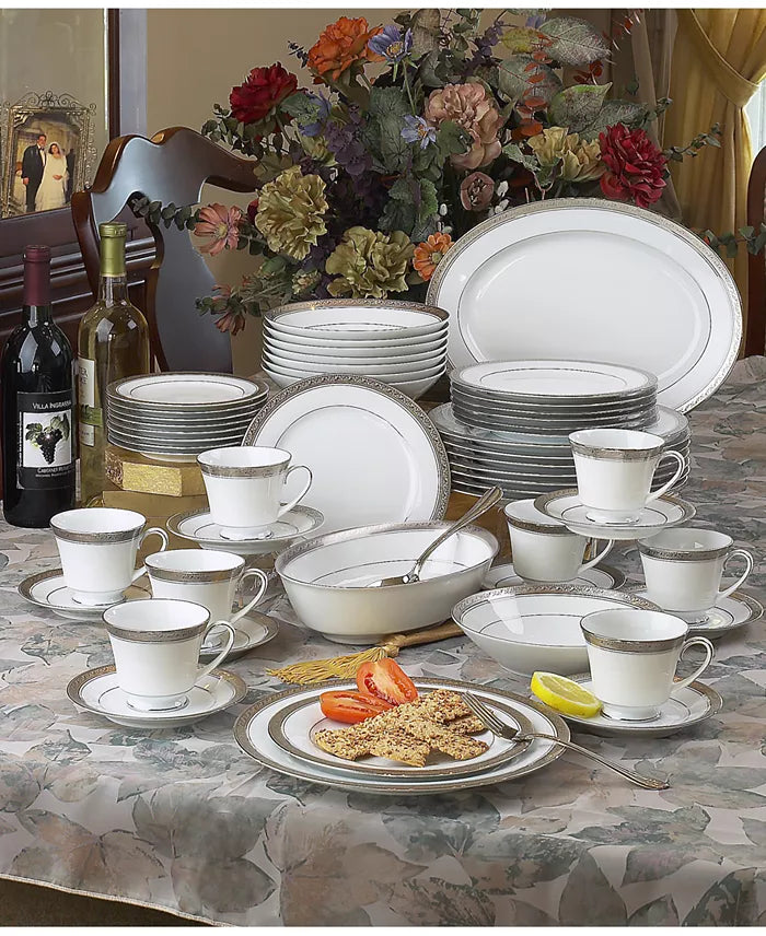 Aparelho de Jantar e Chá em Porcelana Premium Rinascita - 32 Peças